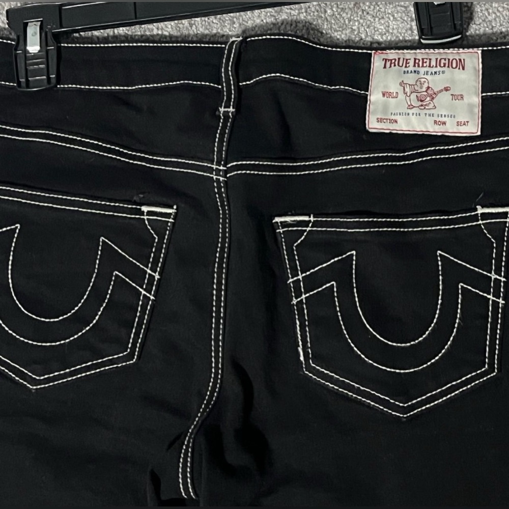 Y2K True Religion Mid Rise Becca Bootcut Black and White